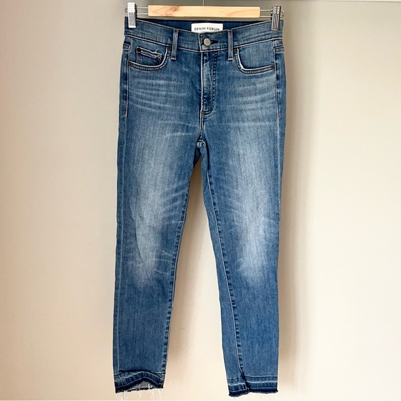 Denim Forum The Nico Mid Rise Skinny Crop Jeans - Picture 2 of 11